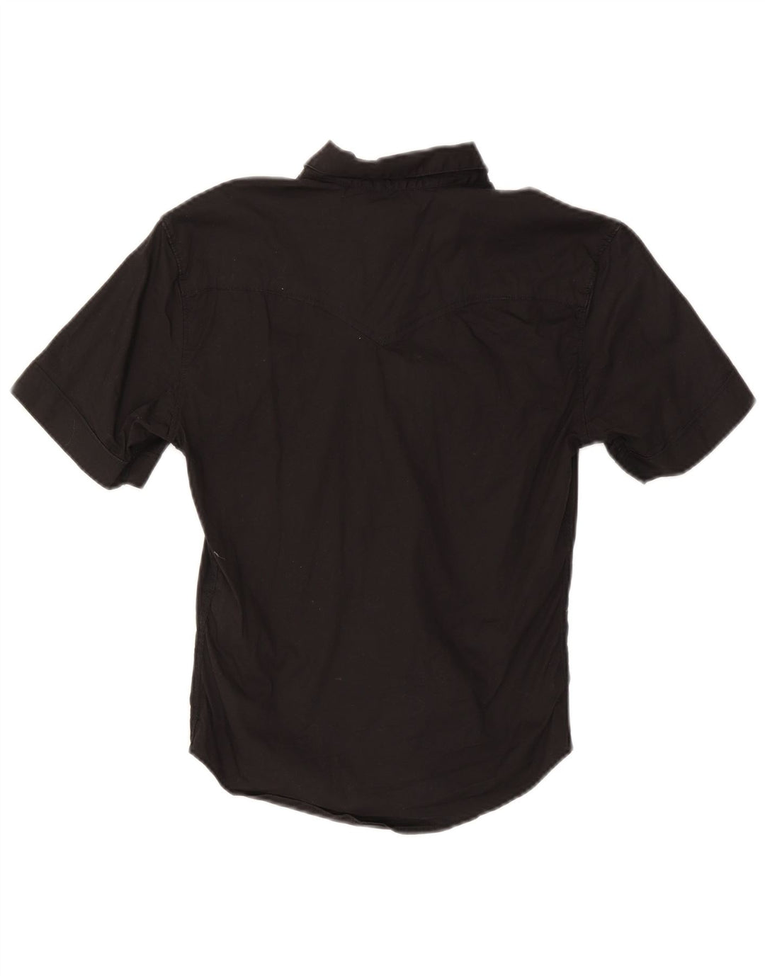 Camisa masculina Levi's de manga curta slim fit pequena de algodão preto