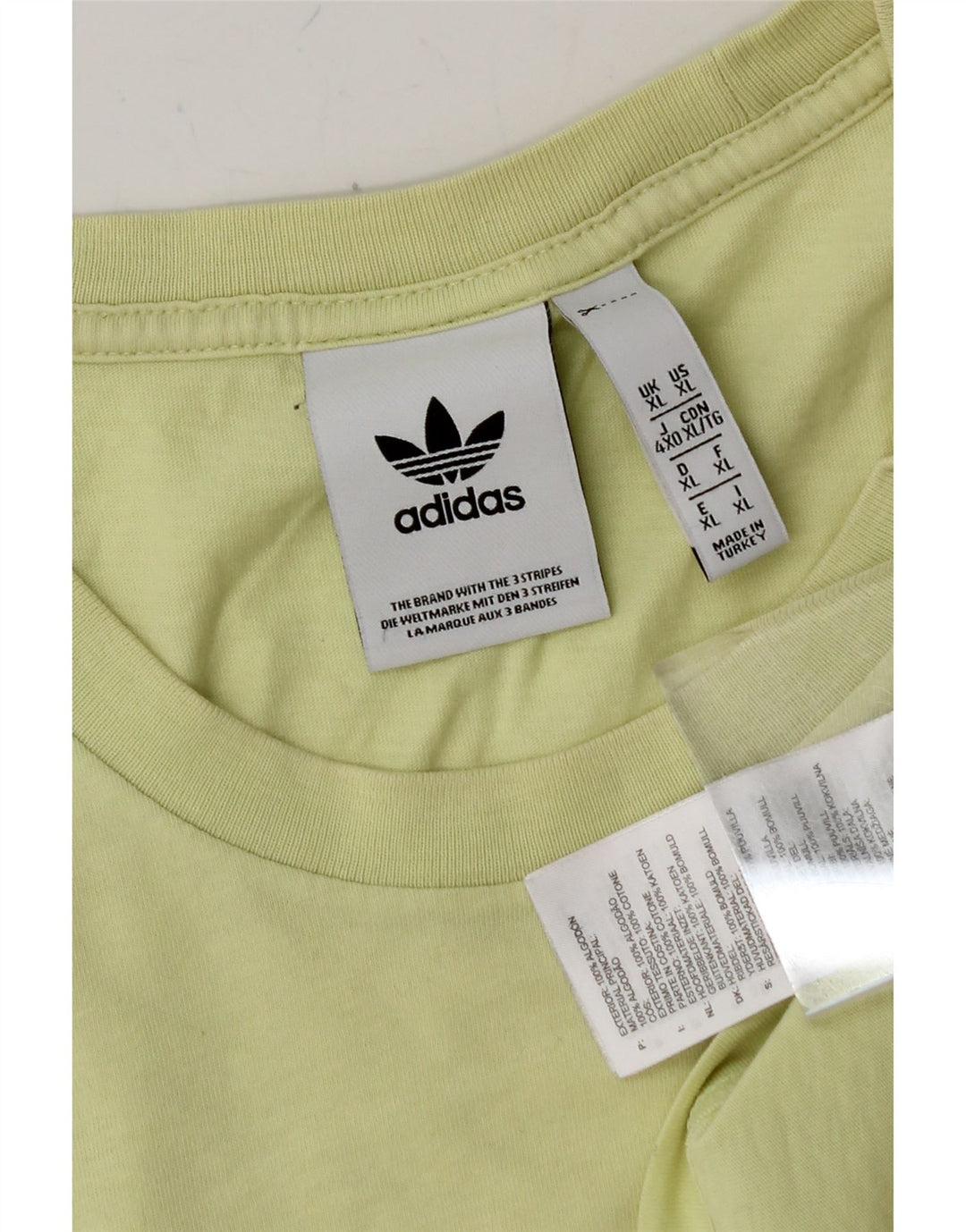 ADIDAS Mens T-Shirt Top XL Green Cotton Vintage Adidas and Second-Hand Adidas from Messina Hembry 