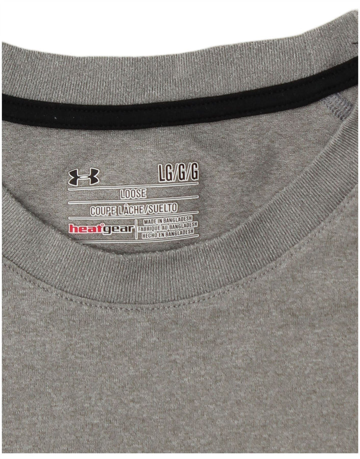 Camiseta masculina UNDER ARMOUR grande cinza
