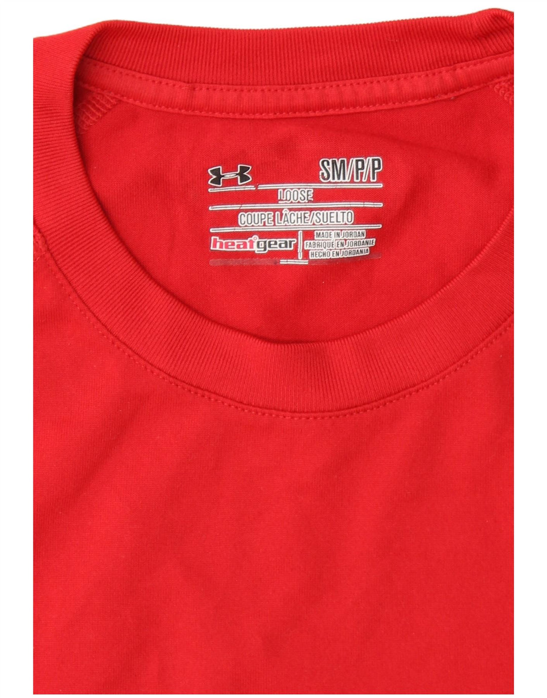 UNDER ARMOUR Camiseta masculina Heat Gear Top pequeno poliéster vermelho