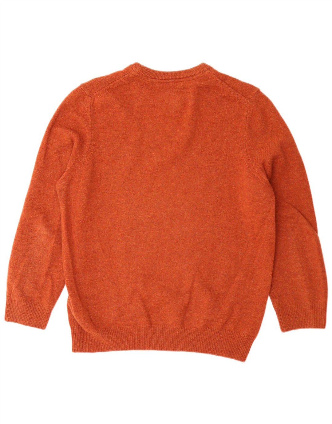 Suéter masculino Lyle & Scott com ajuste solto e gola redonda, laranja médio