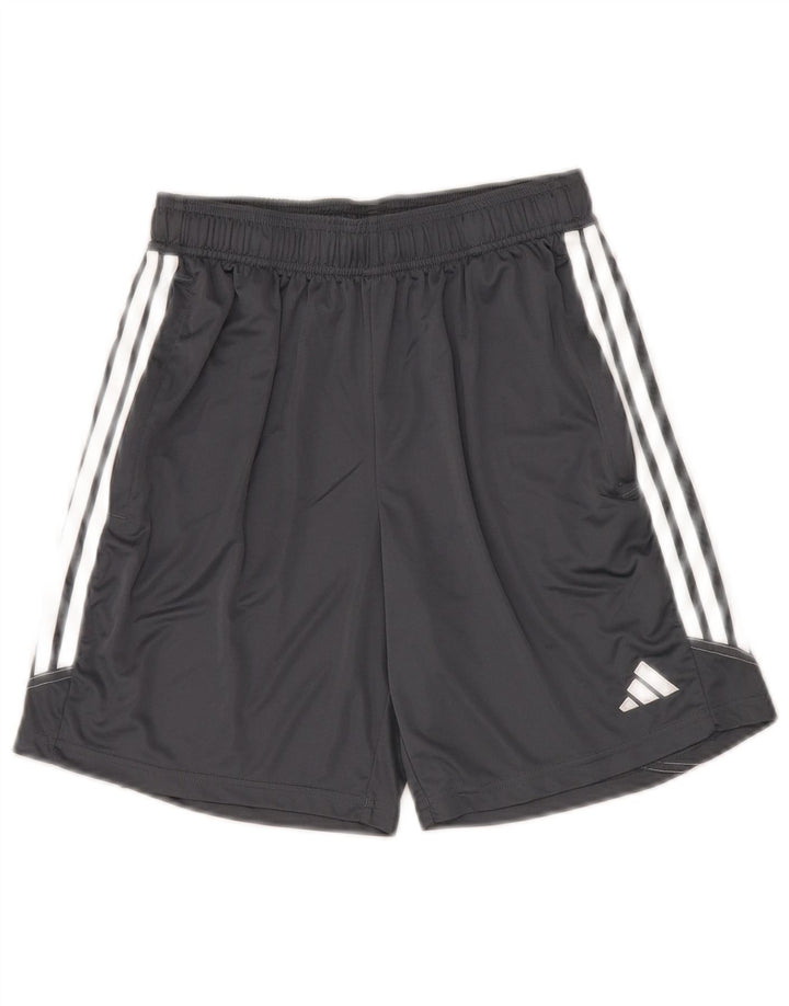 Calções desportivos Adidas Boys Aeroready 15-16 anos cinzento poliéster