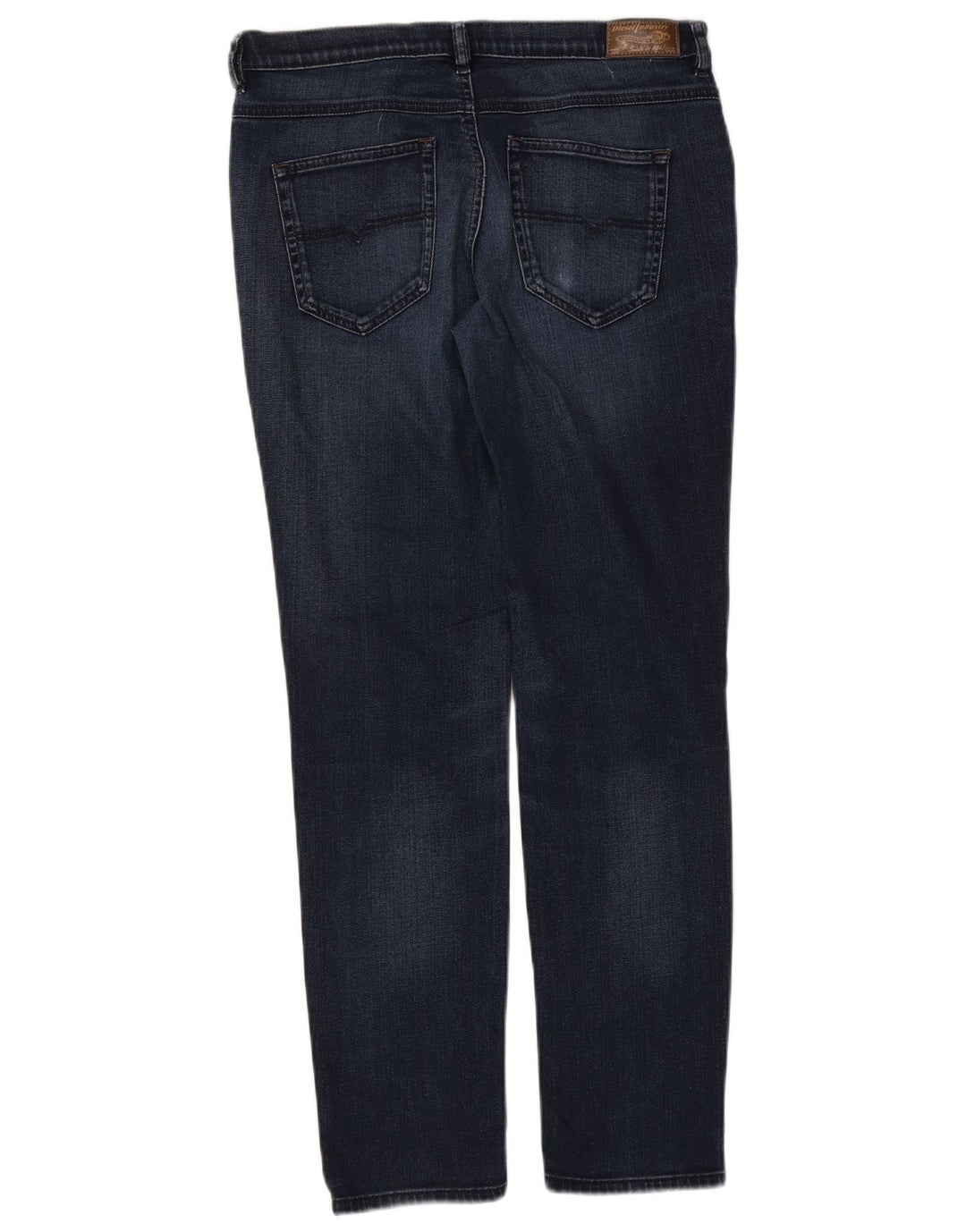 Diesel Womens Belthy Regular Slim Straight Jeans W29 L30 Azul Marinho Algodão