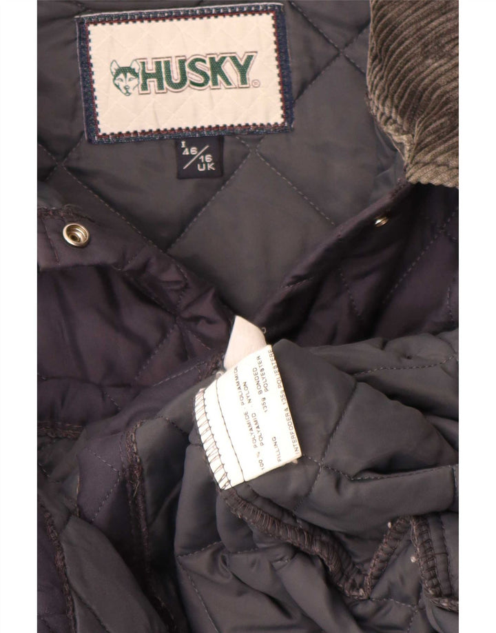 Jaqueta acolchoada feminina Husky UK 16 grande azul marinho poliamida