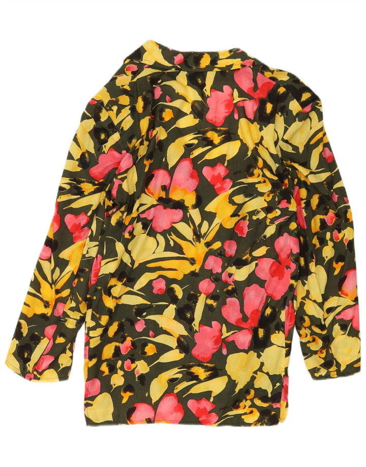 Jaqueta blazer feminina Prisma com 2 botões IT 40 pequena floral multicolorida