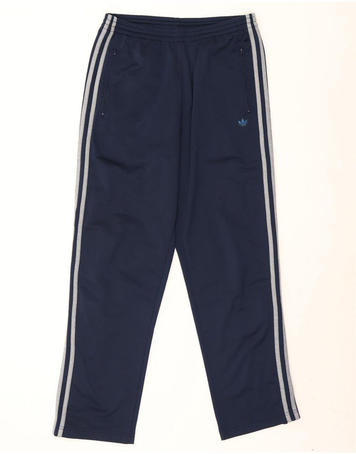 Calça de treino masculina Adidas médio azul marinho poliéster