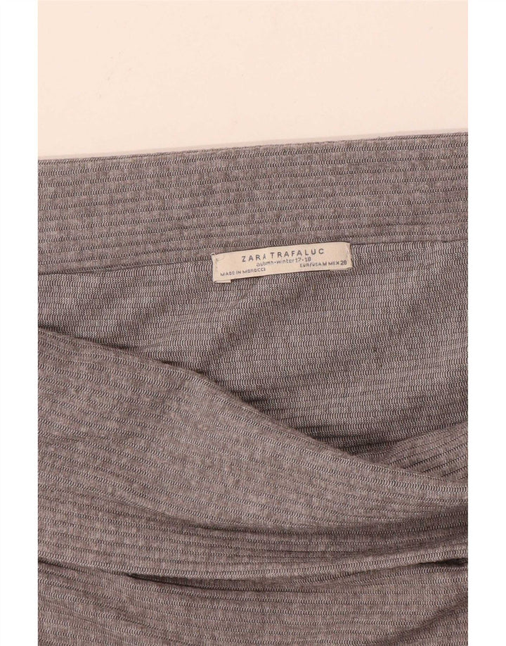 Zara Womens Trafaluc Off Shoulder Top Reino Unido 12 Médio Cinza