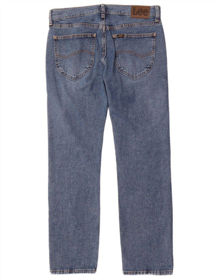 LEE Mens Legendary Slim Jeans W32 L30 Azul Algodão