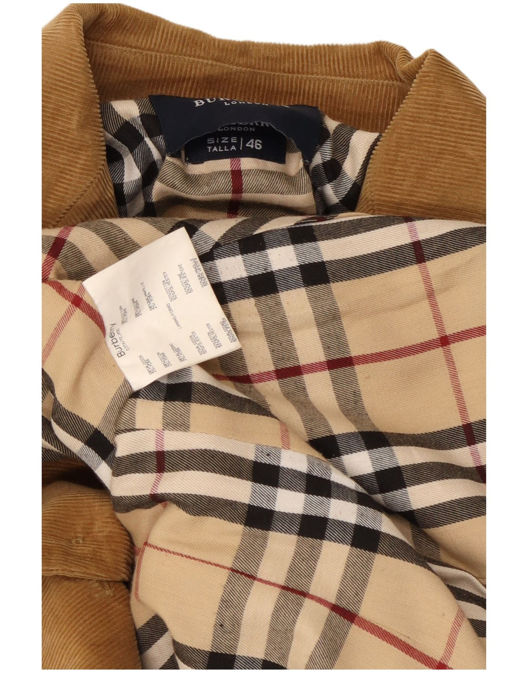 Jaqueta blazer feminina de veludo com 3 botões Burberry IT 46 grande algodão marrom