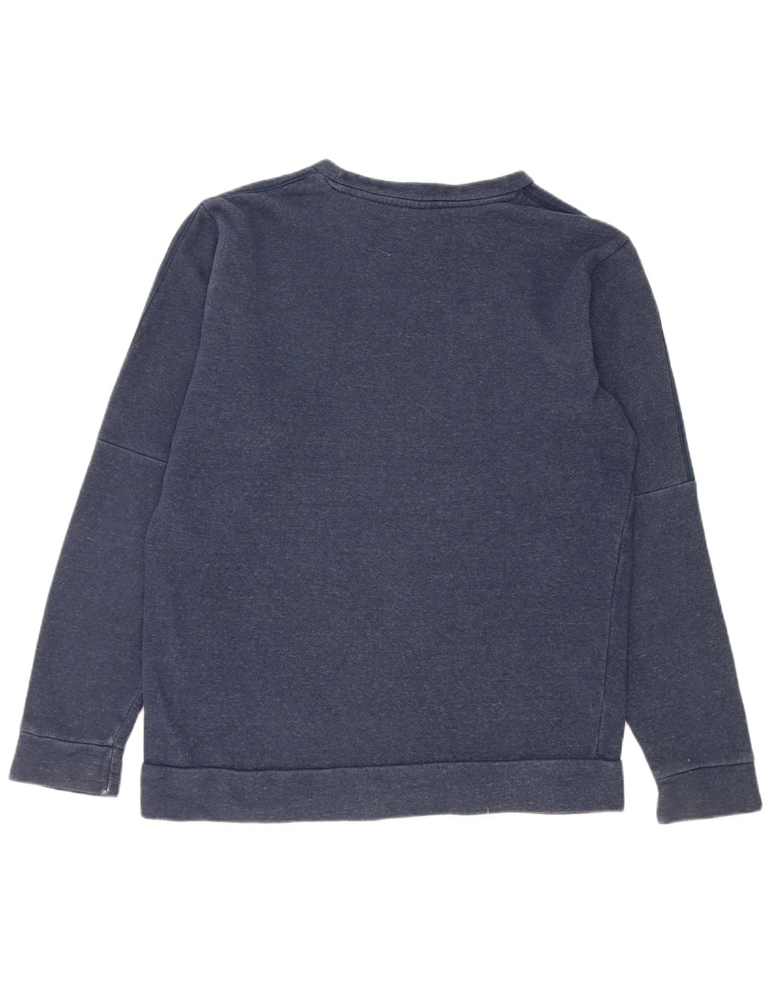 Adidas Mens Moletom Jumper Médio Azul Marinho Algodão