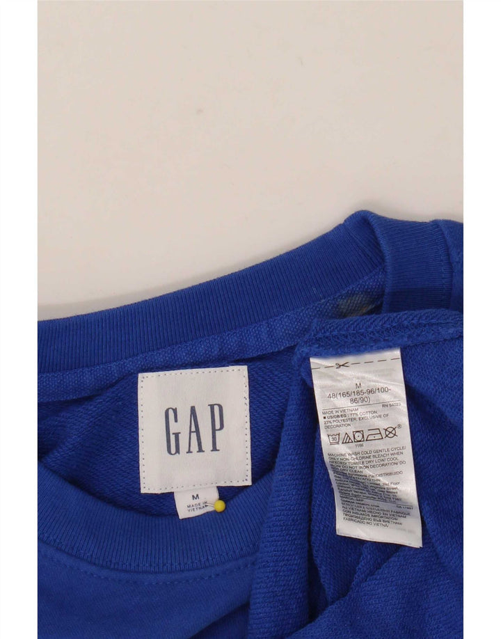 Suéter gráfico feminino Gap UK 14 algodão azul médio