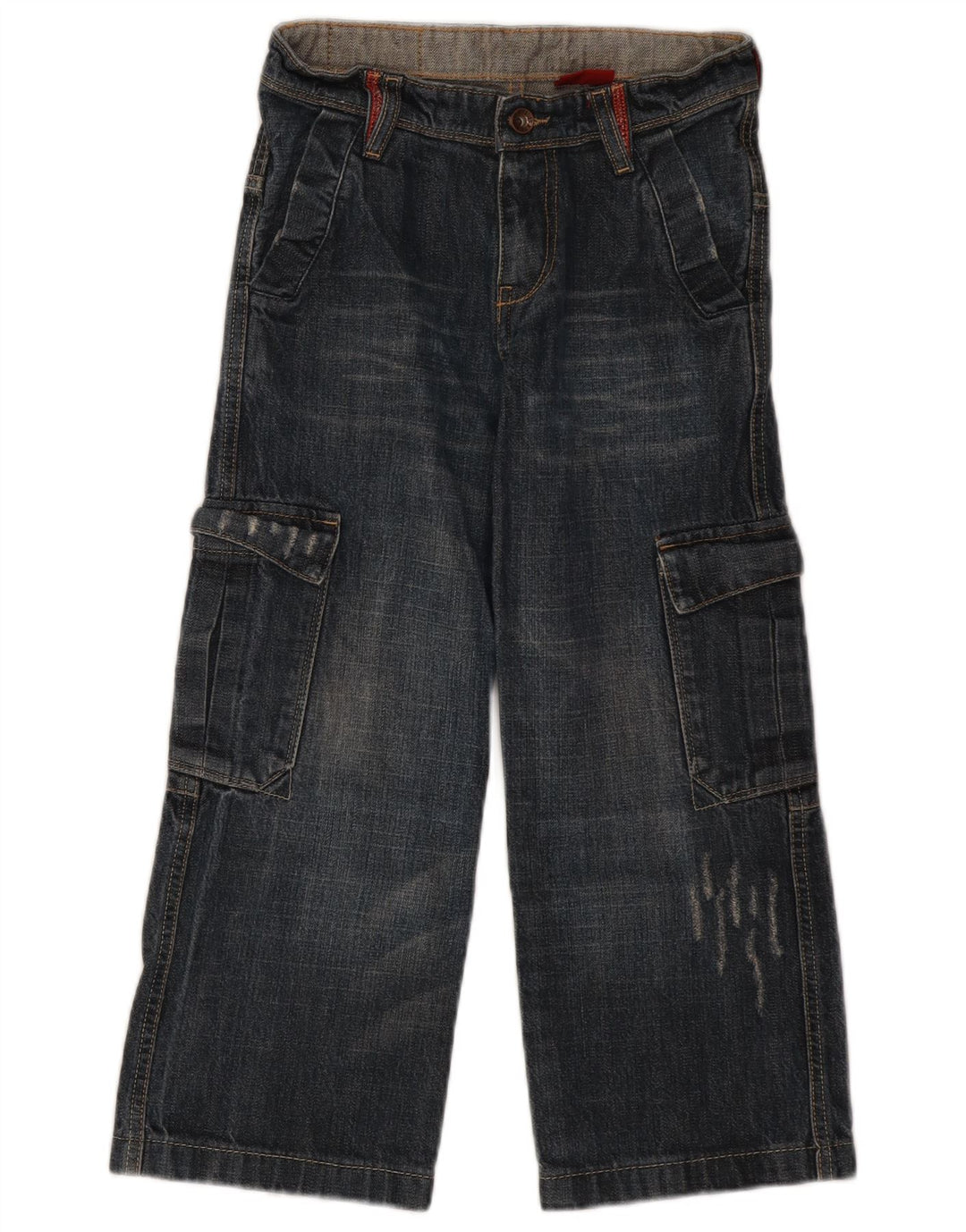 Jeans Levi's Boys Distressed Cargo Wide Leg 9-10 anos W24 L20 Azul