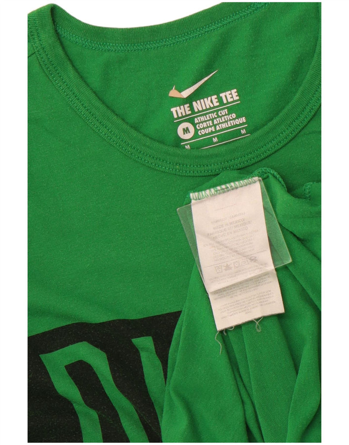 Camiseta gráfica masculina NIKE Oregon Ducks Top médio verde colorblock
