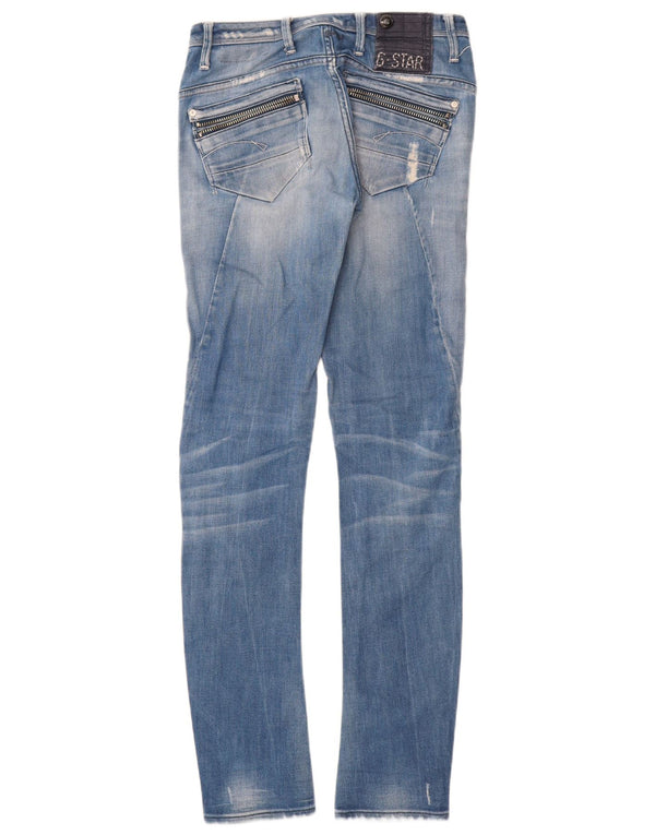 Calça jeans skinny feminina G-Star W27 L32 algodão azul