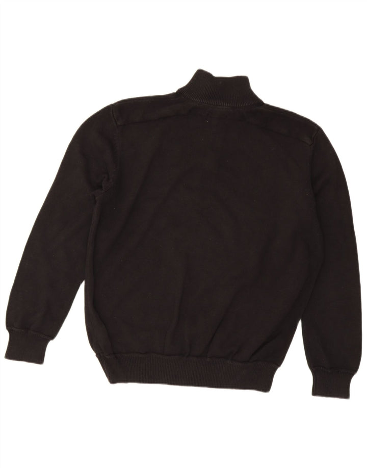 Wrangler Suéter masculino com zíper e gola XL algodão preto