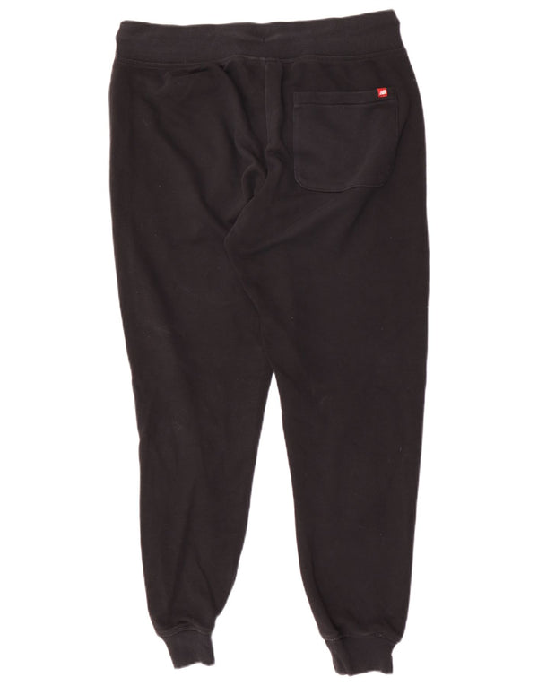 Calça de treino feminina New Balance Joggers UK 14 médio preto algodão