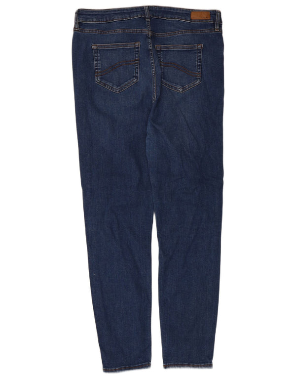 Calça jeans feminina Fat Face Harlow skinny de cintura alta Reino Unido 16 grande W32 L27 azul