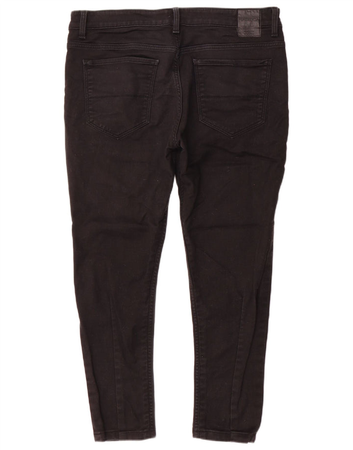 Nautica Mens Slim Jeans W34 L26 Algodão Preto