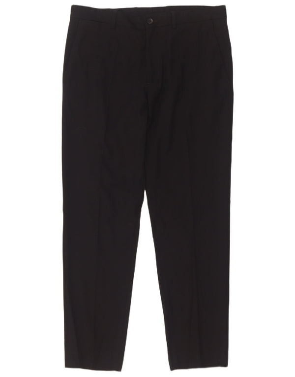 Zara Mens Slim Chino Calças EU 40 Médio W31 L29 Preto
