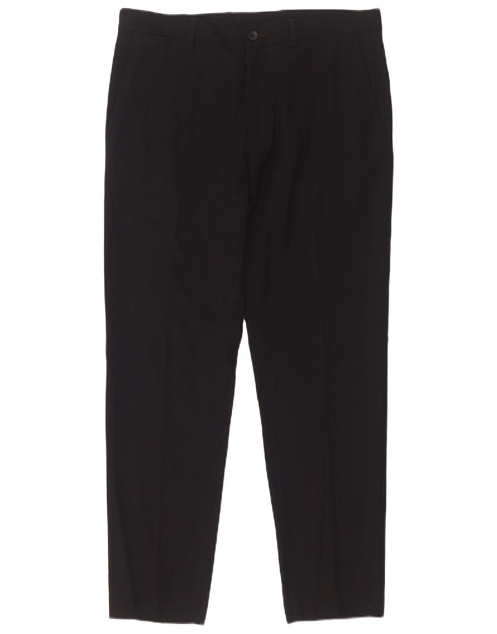 Zara Mens Slim Chino Calças EU 40 Médio W31 L29 Preto