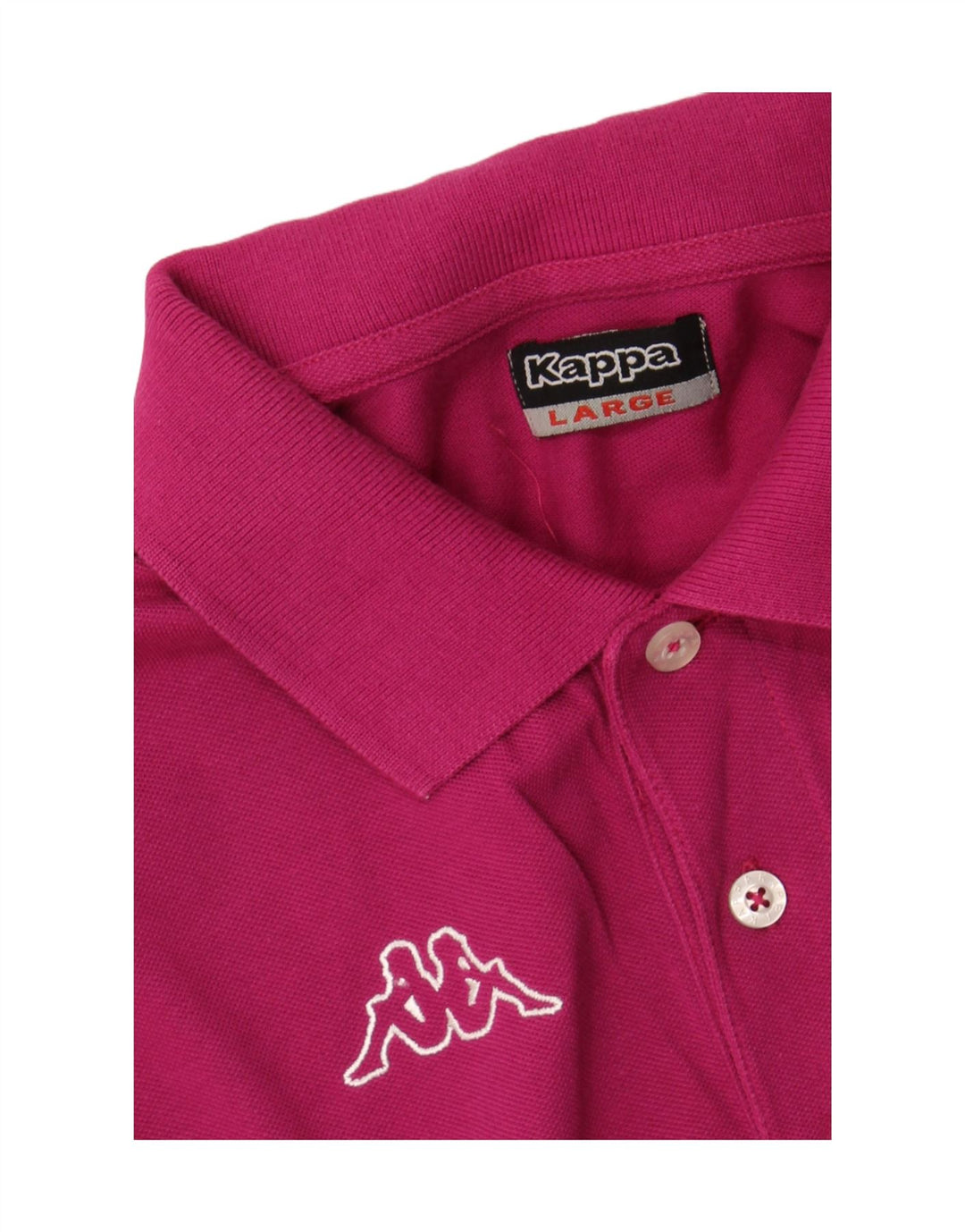 Camisa polo masculina KAPPA grande algodão rosa