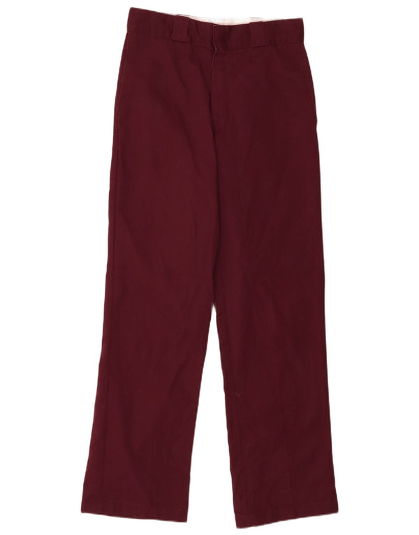 Calças Chino retas masculinas Dickies W28 L30 Borgonha