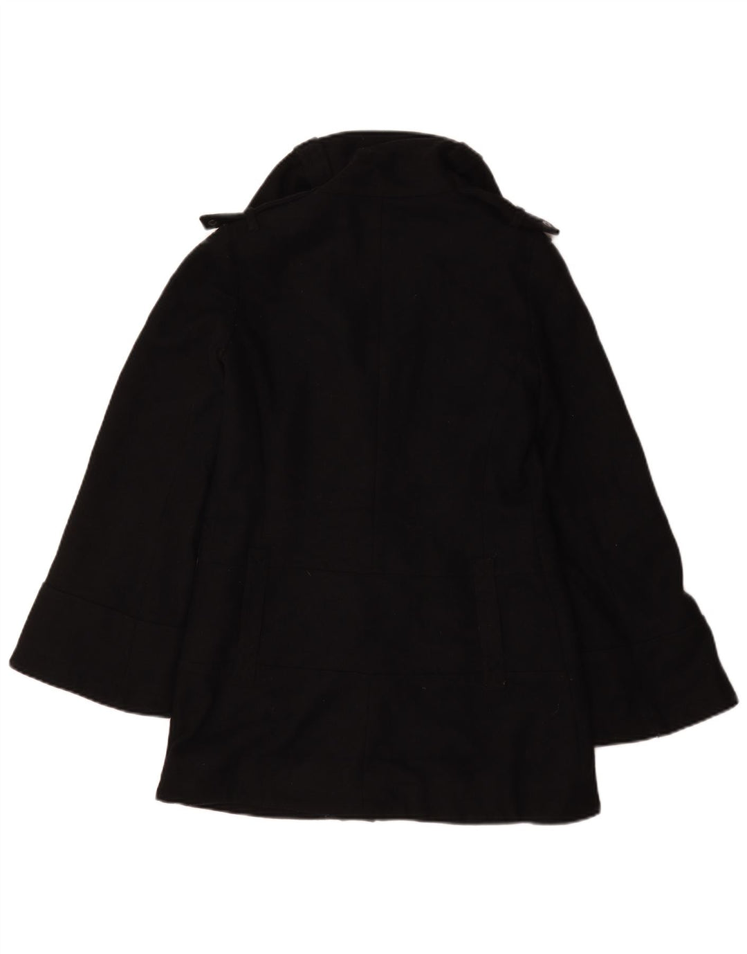 Topshop Womens Oversized Pea Coat UK 6 XS Poliéster Preto