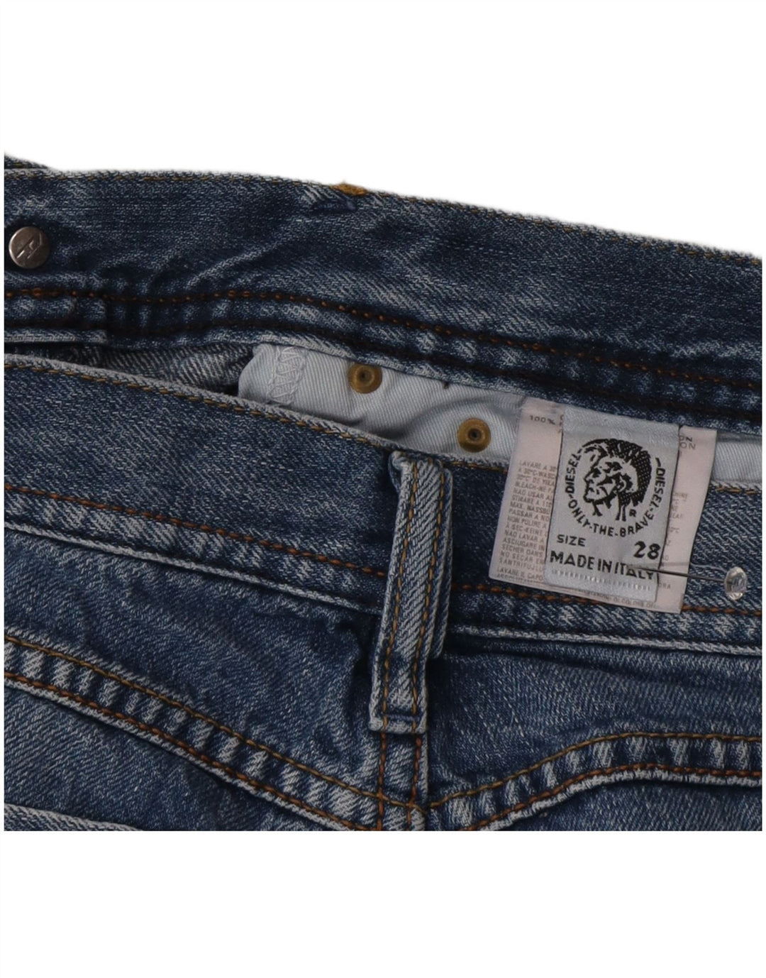 Diesel feminino bootcut jeans W28 L30 azul algodão