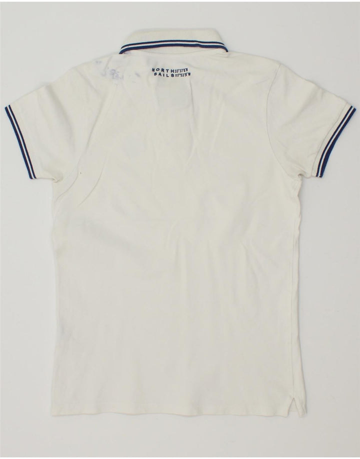 NORTH SAILS Mens Polo Shirt Small White Cotton Vintage North Sails and Second-Hand North Sails from Messina Hembry 