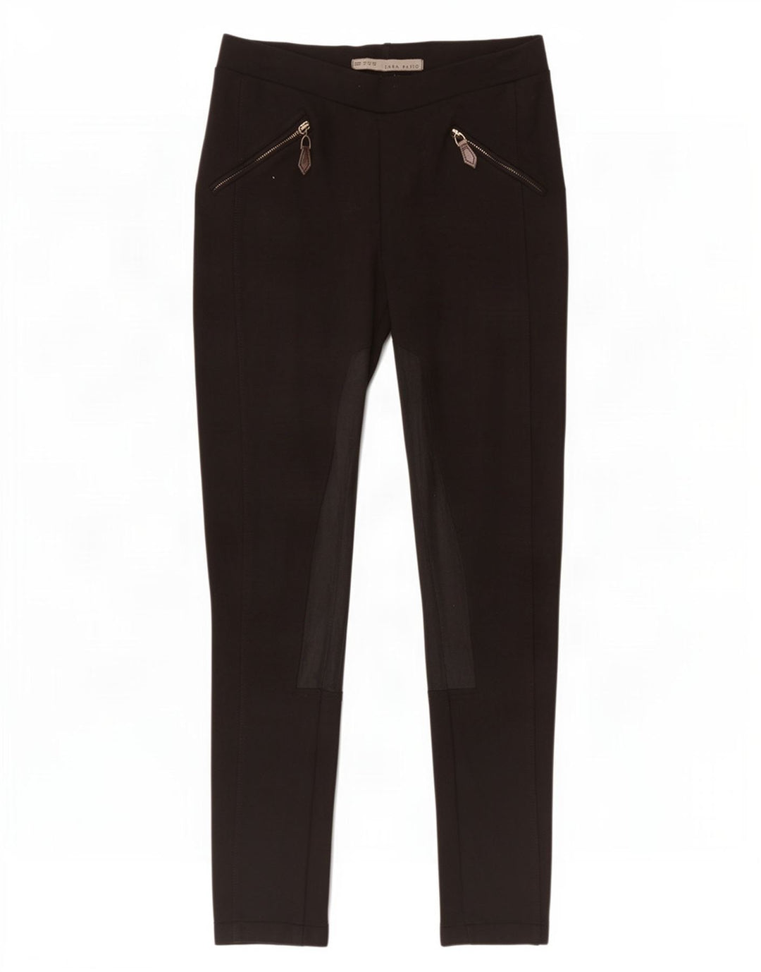 Zara Leggings Mulher UK 12 Médio Preto