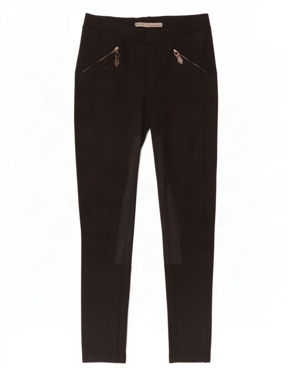 Zara Leggings Mulher UK 12 Médio Preto