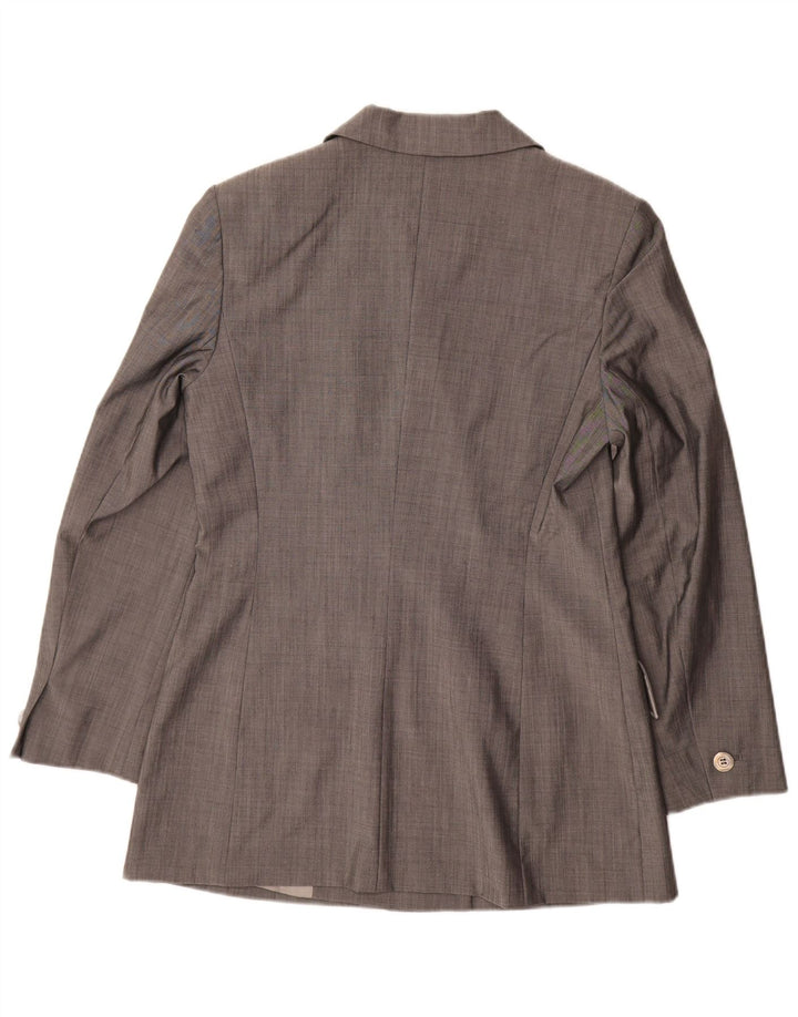 Jaqueta blazer feminina Laurel com peito duplo EU 38 cinza médio lã nova