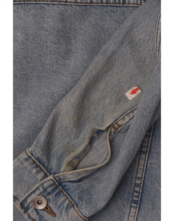 Jaqueta jeans feminina Marks & Spencer UK 18 XL algodão azul