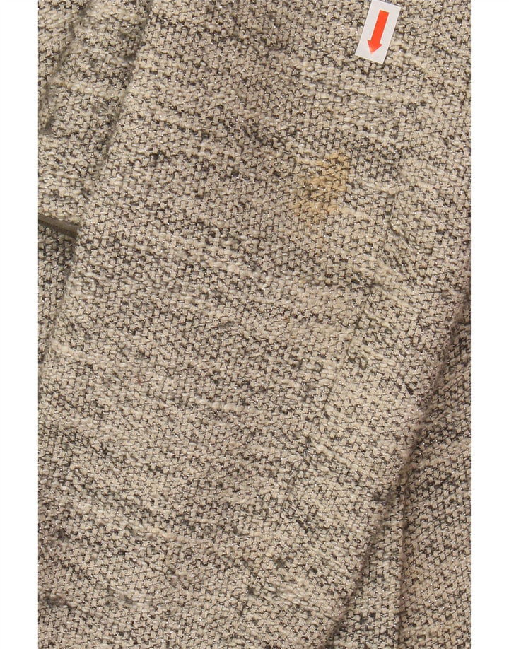 Sobretudo feminino MASSIMO DUTTI EU 38 pequeno algodão bege manchado