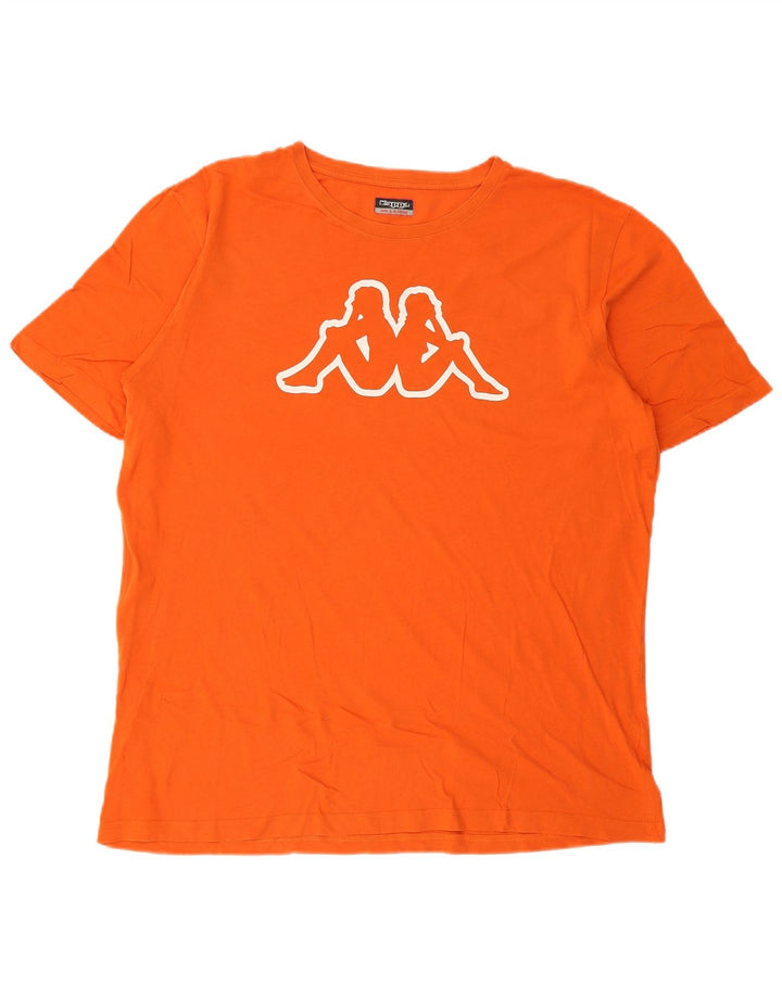 Camiseta gráfica masculina Kappa Top 2XL laranja
