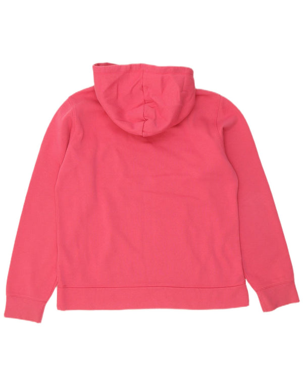 Jumper feminino com capuz gráfico Champion UK 18 XL algodão rosa