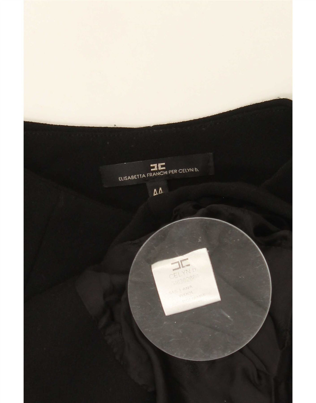 Elisabetta Franchi Jaqueta Bolero Feminina IT 44 Lã Preta Média