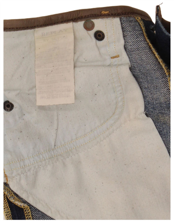 Saia jeans feminina Replay W29 azul médio