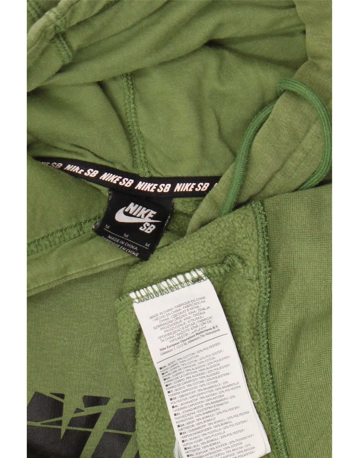 Jumper com capuz gráfico masculino Nike médio verde algodão