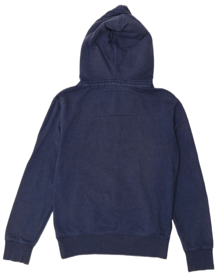 Suéter com capuz masculino Superdry pequeno algodão azul marinho