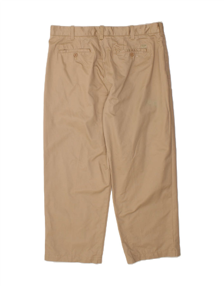 IZOD Mens Straight Chino Trousers W40 L30 Beige Cotton Vintage Izod and Second-Hand Izod from Messina Hembry 