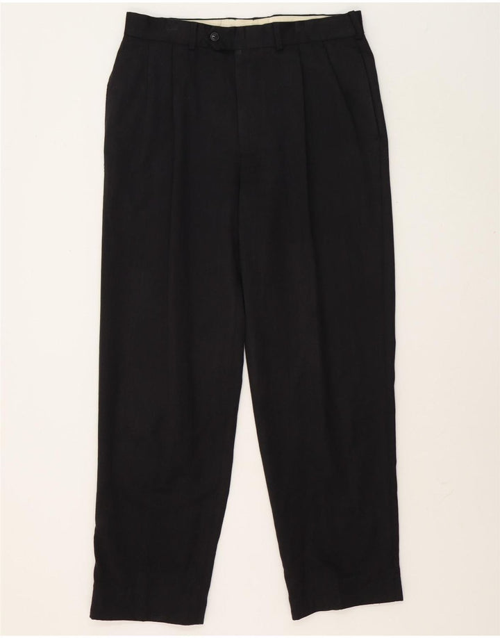 Calça masculina Marks & Spencer com pegged suit W34 L30 lã cinza