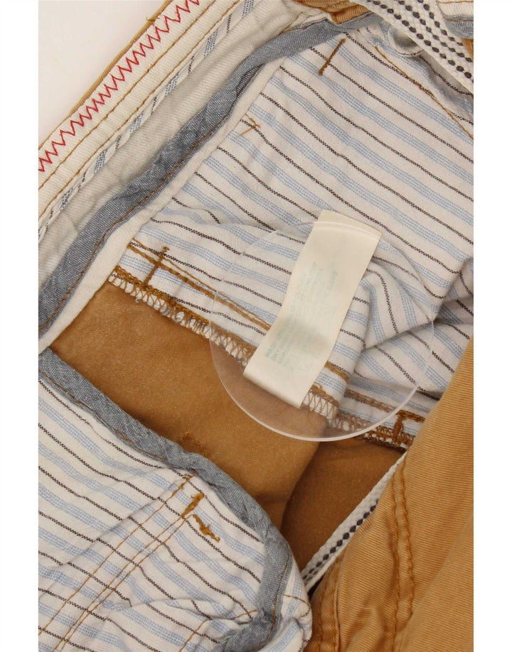 Shorts Chino feminino Fat Face grande W34 algodão marrom