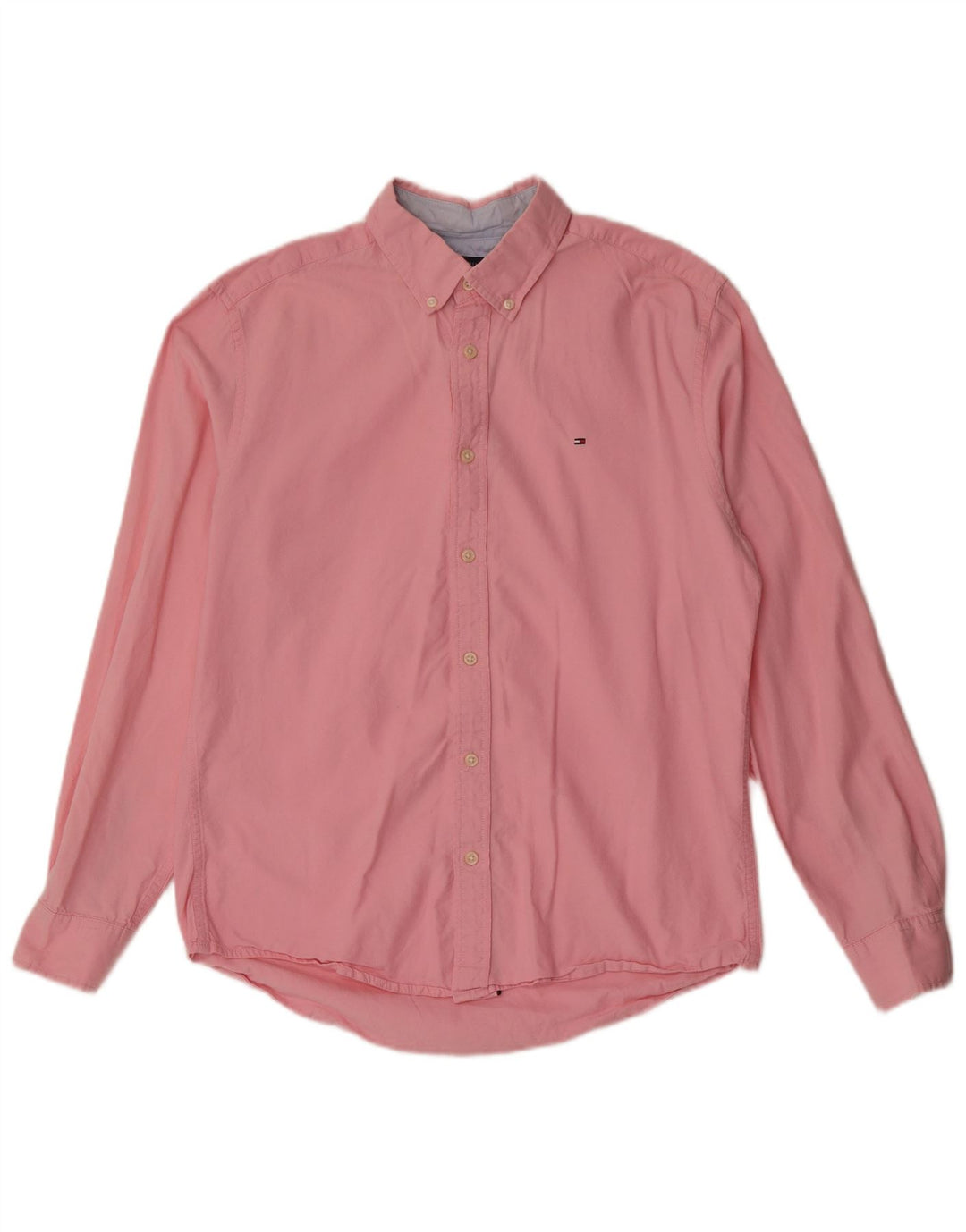 Camisa masculina Tommy Hilfiger rosa médio