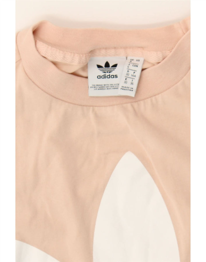 ADIDAS Womens Graphic Vest Top UK 4 XS  Pink Cotton Vintage Adidas and Second-Hand Adidas from Messina Hembry 
