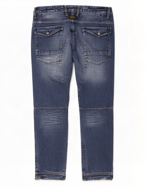 G-Star Masculino 5204 Cargo Tapered Jeans W38 L34 Azul Algodão