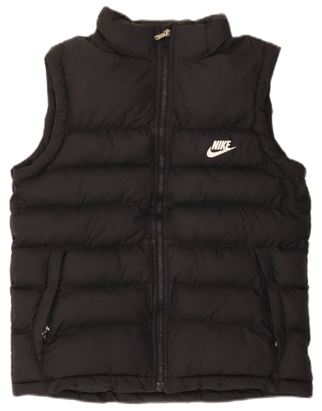 Colete acolchoado Nike Boys 13-14 anos XL preto poliéster