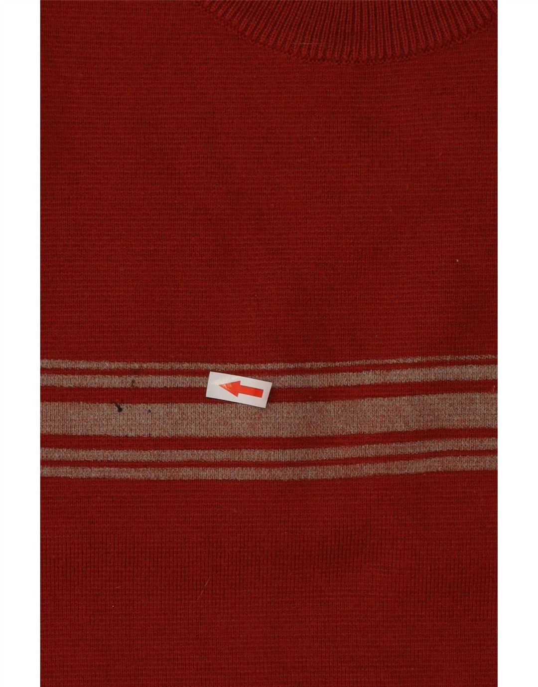 Suéter masculino Fila com gola redonda XL vermelho colorblock lã