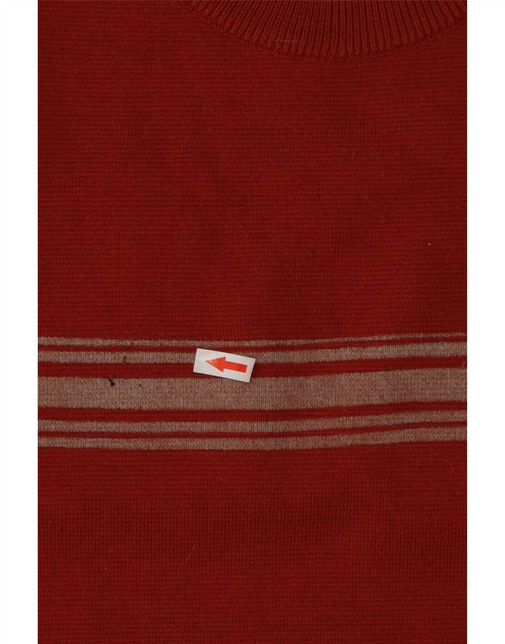 Suéter masculino Fila com gola redonda XL vermelho colorblock lã