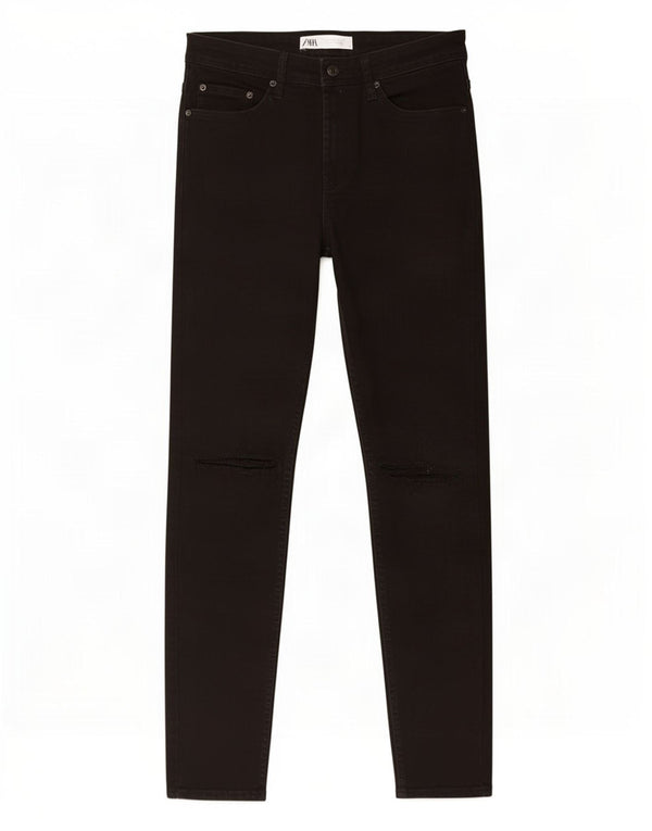 Zara Mens Skinny Jeans EU 42 Grande W32 L28 Algodão Preto
